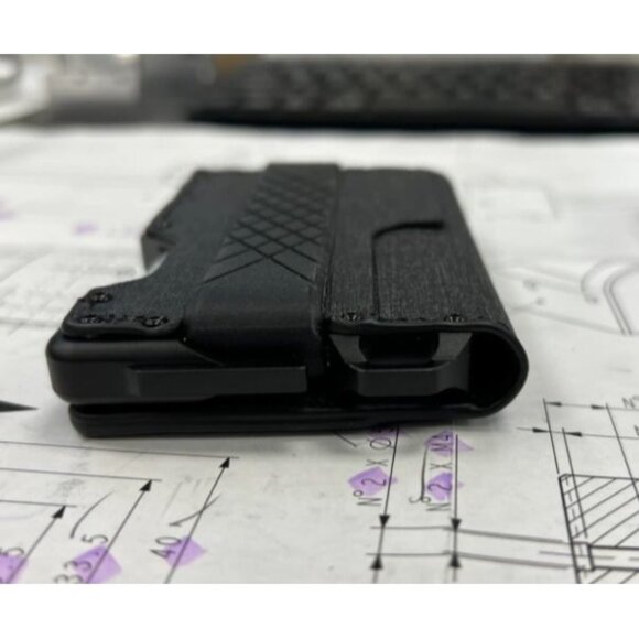 Tactical Minimalist Wallet for Men, Slim RFID-Blocking Metal Card Holder - Picture 3 of 6